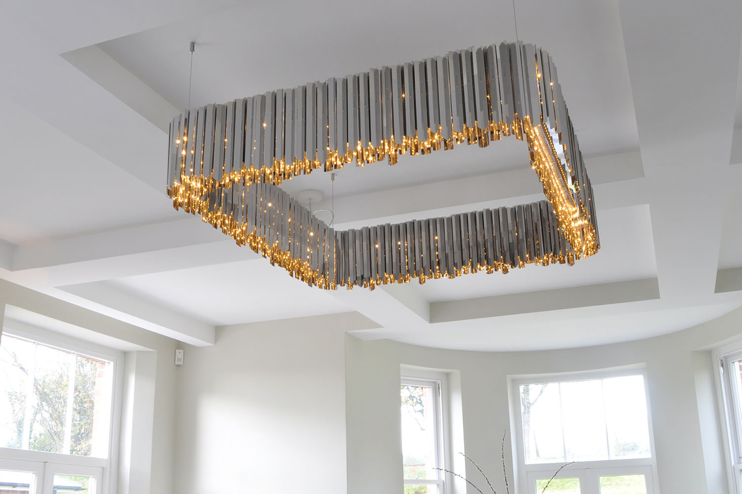 Rectangular Crystal Chandelier Lighting Fixture | Peachy Rooms Rectangular Crystal Chandelier Lighting Fixture | Peachy Rooms